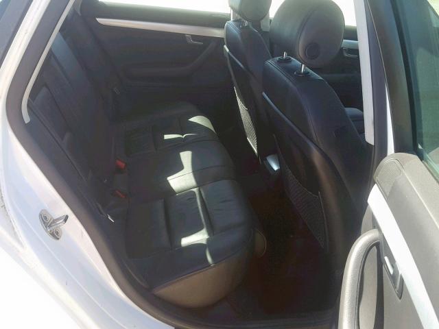 WAUAF78E18A153260 - 2008 AUDI A4 2.0T WHITE photo 6