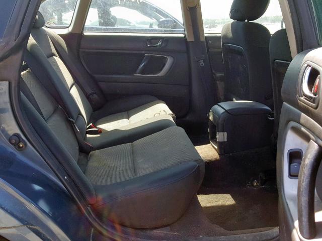 4S3BL616757203004 - 2005 SUBARU LEGACY 2.5 BLUE photo 6