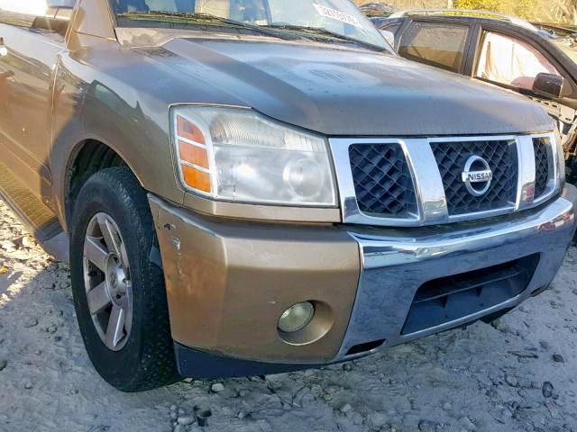 5N1AA08AX4N708176 - 2004 NISSAN ARMADA SE GOLD photo 9