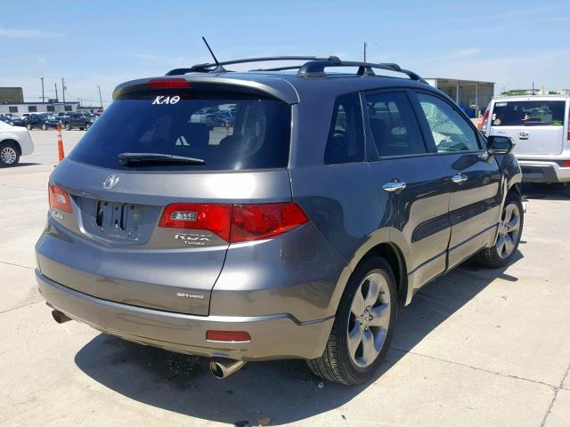 5J8TB18557A017685 - 2007 ACURA RDX TECHNO GRAY photo 4