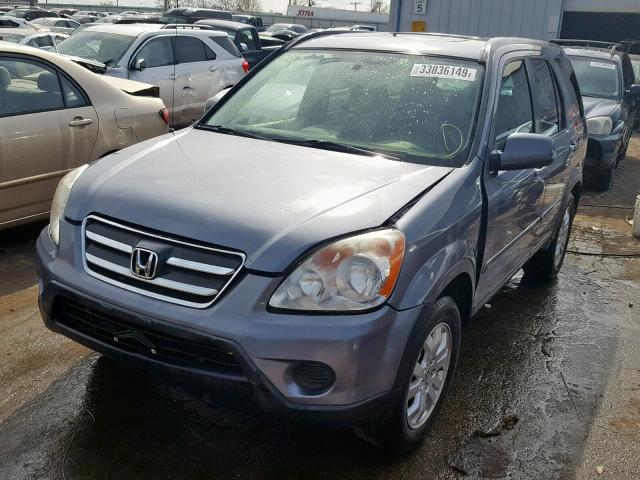 JHLRD78986C019056 - 2006 HONDA CR-V SE BLUE photo 2