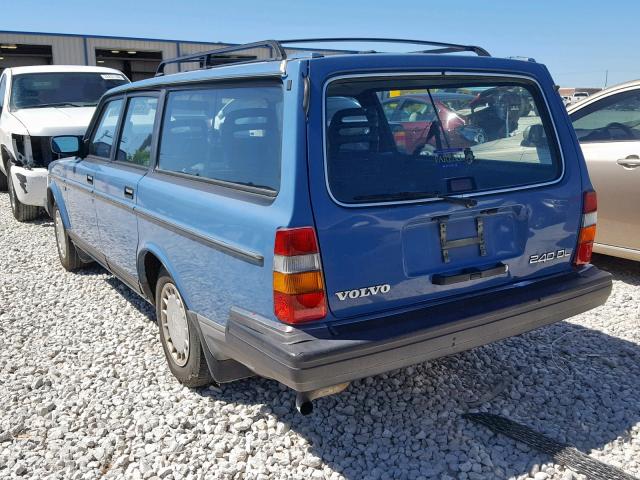 YV1AX8858K1844986 - 1989 VOLVO 245 DL BLUE photo 3