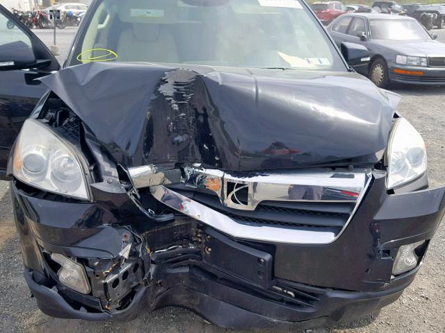 5GZLRVED7AJ128774 - 2010 SATURN OUTLOOK XR შავი ფოტო 7