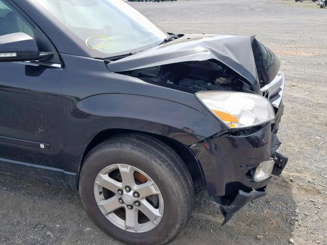 5GZLRVED7AJ128774 - 2010 SATURN OUTLOOK XR შავი ფოტო 9