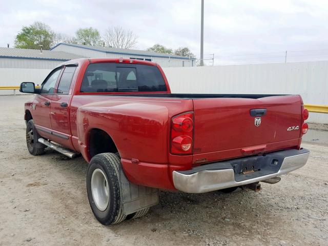 3D7MX48A67G847683 - 2007 DODGE RAM 3500 S RED photo 3