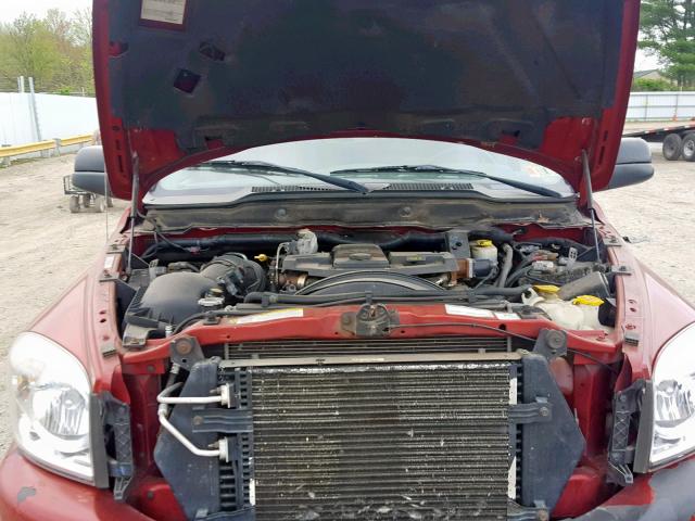 3D7MX48A67G847683 - 2007 DODGE RAM 3500 S RED photo 7