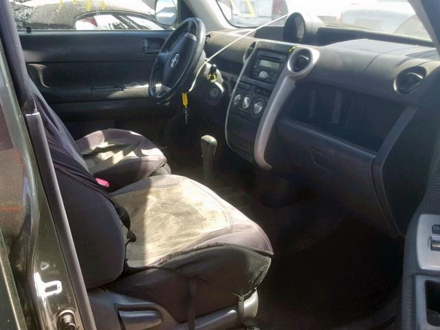 JTLKT324354005859 - 2005 TOYOTA SCION XB 绿色 照片 5