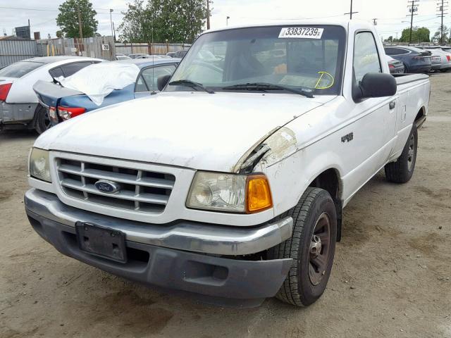 1FTYR10D52PA76034 - 2002 FORD RANGER WHITE photo 2