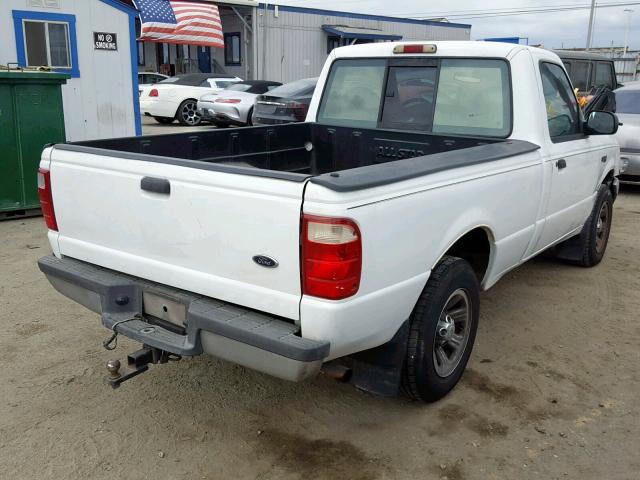 1FTYR10D52PA76034 - 2002 FORD RANGER WHITE photo 4