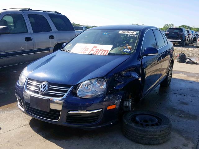 3VWSF71K06M779077 - 2006 VOLKSWAGEN JETTA 2.5 BLUE photo 2