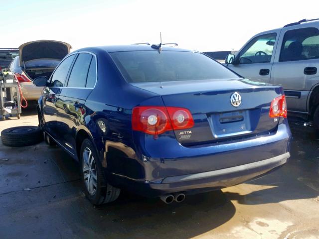 3VWSF71K06M779077 - 2006 VOLKSWAGEN JETTA 2.5 BLUE photo 3