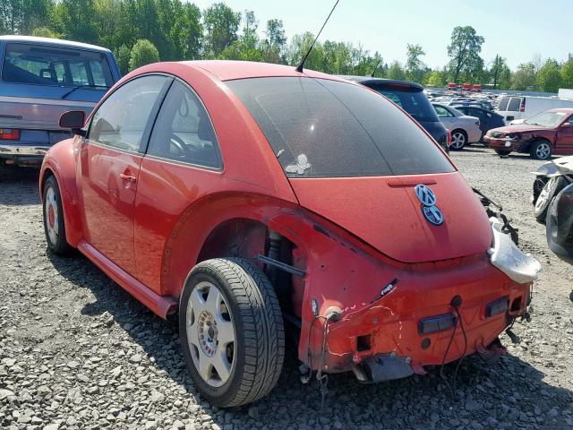 3VWCA21C6YM466990 - 2000 VOLKSWAGEN NEW BEETLE Qırmızı foto 3