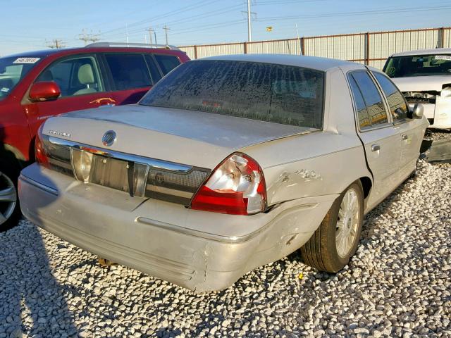 2MEFM75V68X649163 - 2008 MERCURY GRAND MARQ GRAY photo 4