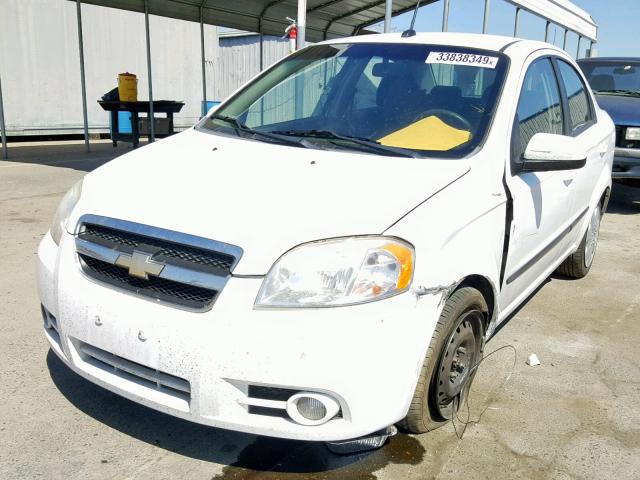 KL1TG5DE6BB247792 - 2011 CHEVROLET AVEO LT WHITE photo 2