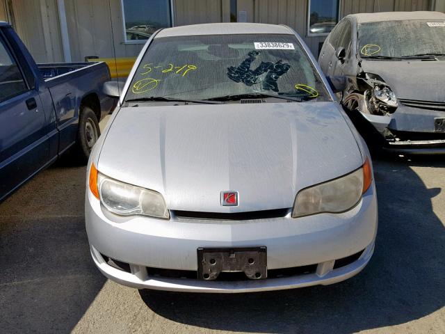 1G8AN18F87Z154928 - 2007 SATURN ION LEVEL SILVER photo 9