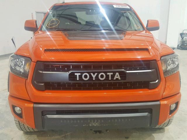 5TFDY5F11FX468584 - 2015 TOYOTA TUNDRA CRE ORANGE photo 10