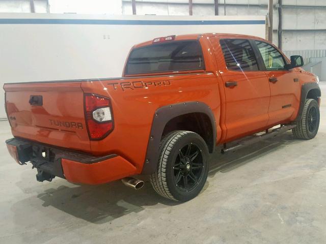 5TFDY5F11FX468584 - 2015 TOYOTA TUNDRA CRE ORANGE photo 4