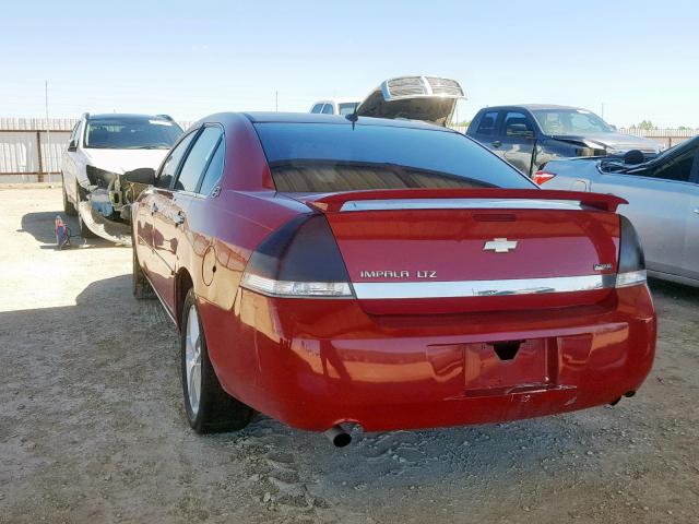 2G1WU583181269742 - 2008 CHEVROLET IMPALA LTZ RED photo 3