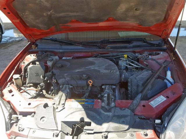 2G1WU583181269742 - 2008 CHEVROLET IMPALA LTZ RED photo 7