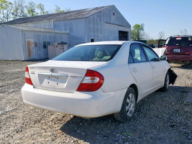 4T1BE32K14U337801 - 2004 TOYOTA CAMRY LE WHITE photo 4