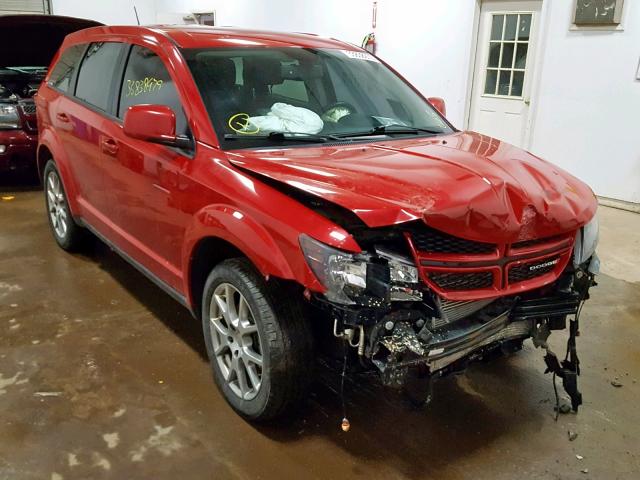 3C4PDDEG0ET312989 - 2014 DODGE JOURNEY R/ RED photo 1