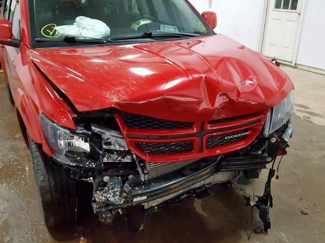 3C4PDDEG0ET312989 - 2014 DODGE JOURNEY R/ RED photo 9