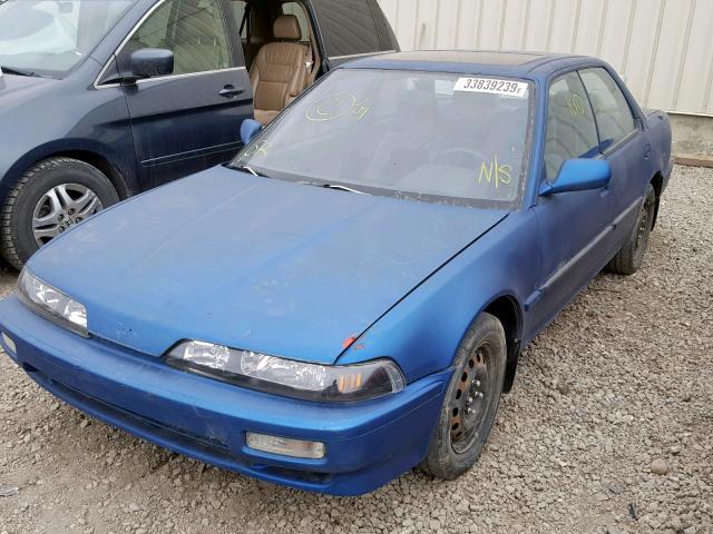 JH4DB156XMS802322 - 1991 ACURA INTEGRA GS BLUE photo 2