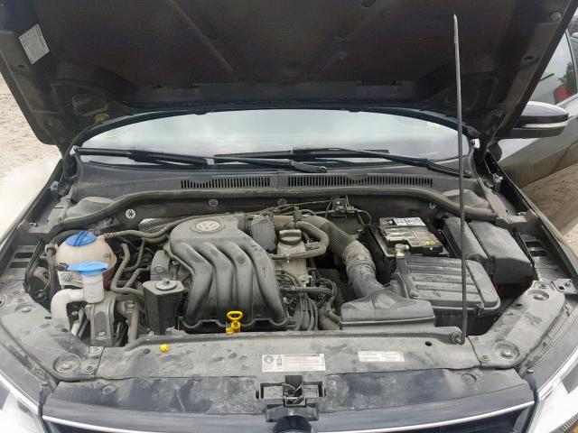 3VW2K7AJ5FM356451 - 2015 VOLKSWAGEN JETTA BASE BLACK photo 7