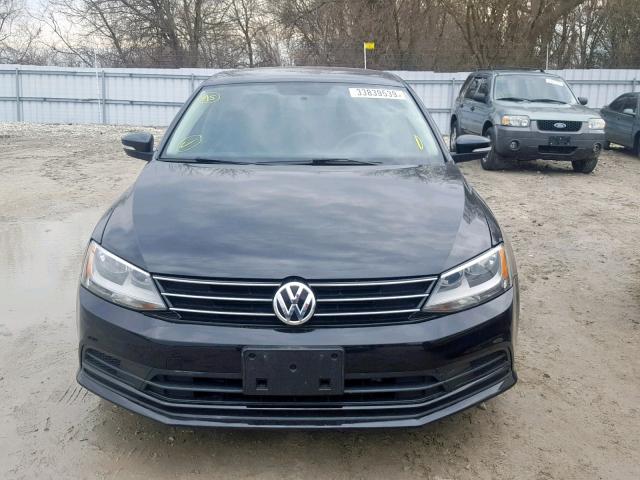 3VW2K7AJ5FM356451 - 2015 VOLKSWAGEN JETTA BASE BLACK photo 9
