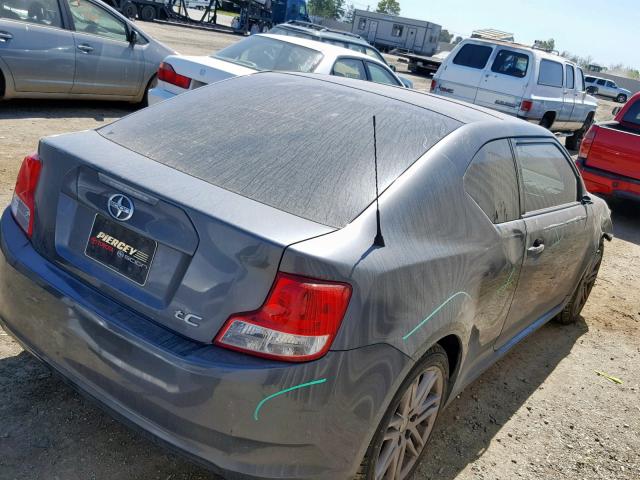 JTKJF5C71B3006005 - 2011 TOYOTA SCION TC ნაცრისფერი ფოტო 4