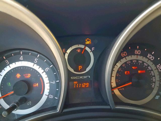 JTKJF5C71B3006005 - 2011 TOYOTA SCION TC ნაცრისფერი ფოტო 8