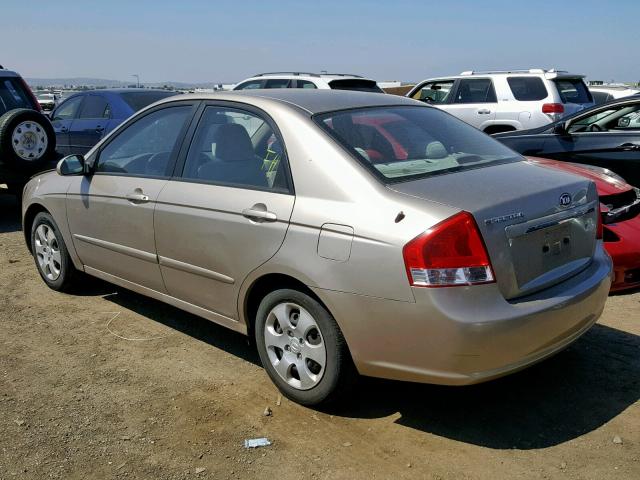 KNAFE121785520327 - 2008 KIA SPECTRA EX GOLD photo 3