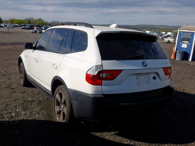 WBXPA93455WD04031 - 2005 BMW X3 3.0I WHITE photo 3