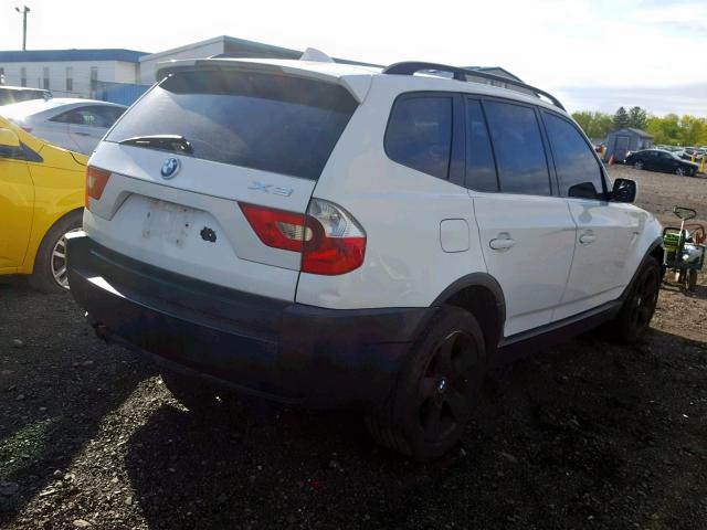 WBXPA93455WD04031 - 2005 BMW X3 3.0I WHITE photo 4