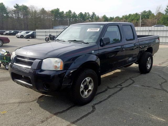 1N6ED29Y72C346396 - 2002 NISSAN FRONTIER C BLACK photo 2