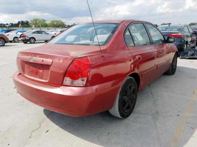 KMHDN46D84U911109 - 2004 HYUNDAI ELANTRA GLS  photo 4