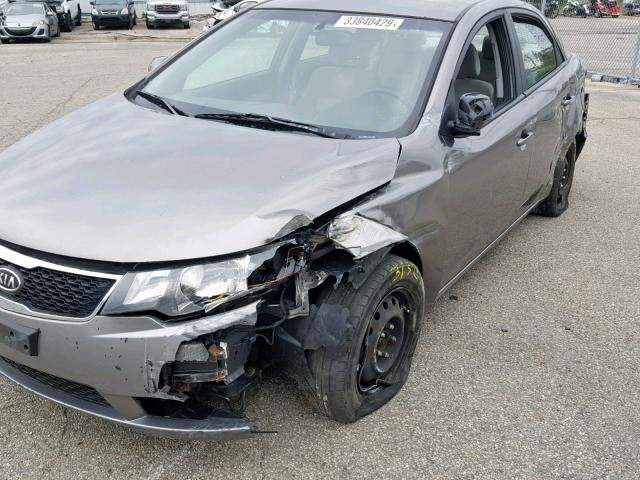 KNAFU4A27C5606681 - 2012 KIA FORTE EX TAN photo 9