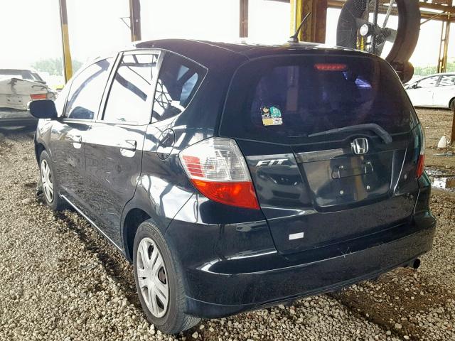 JHMGE87249S036165 - 2009 HONDA FIT BLACK photo 3