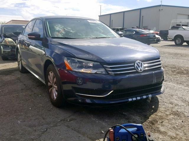 1VWAT7A33EC072472 - 2014 VOLKSWAGEN PASSAT S BLUE photo 1