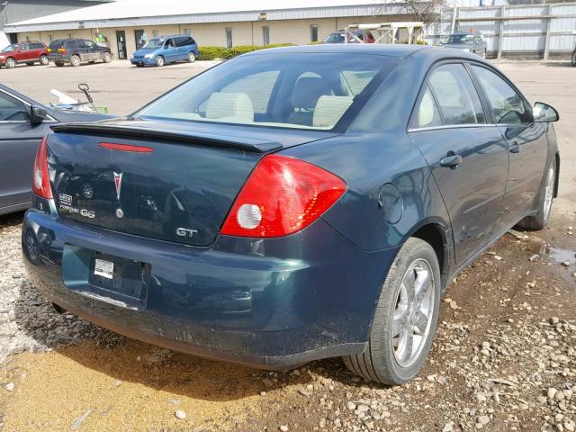 1G2ZH58N274166220 - 2007 PONTIAC G6 GT GREEN photo 4