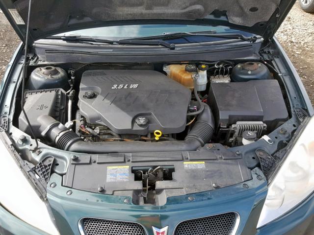 1G2ZH58N274166220 - 2007 PONTIAC G6 GT GREEN photo 7