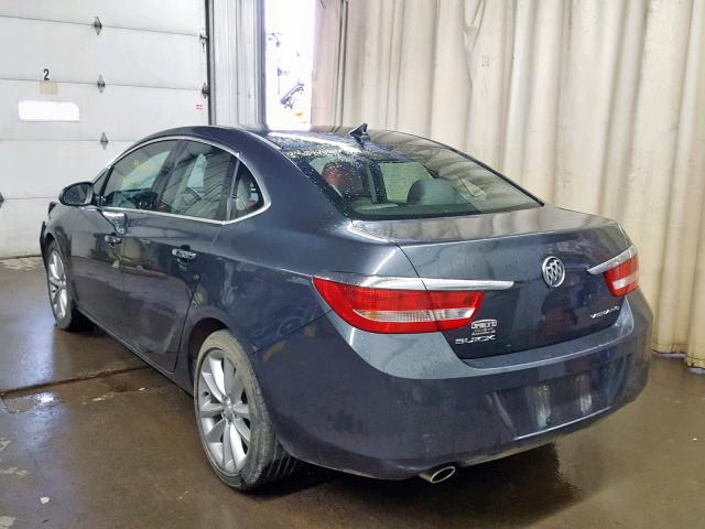 1G4PP5SK0C4201878 - 2012 BUICK VERANO GRAY photo 3