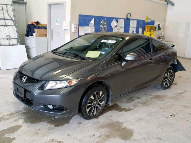 2HGFG3B09DH518681 - 2013 HONDA CIVIC EXL GRAY photo 2