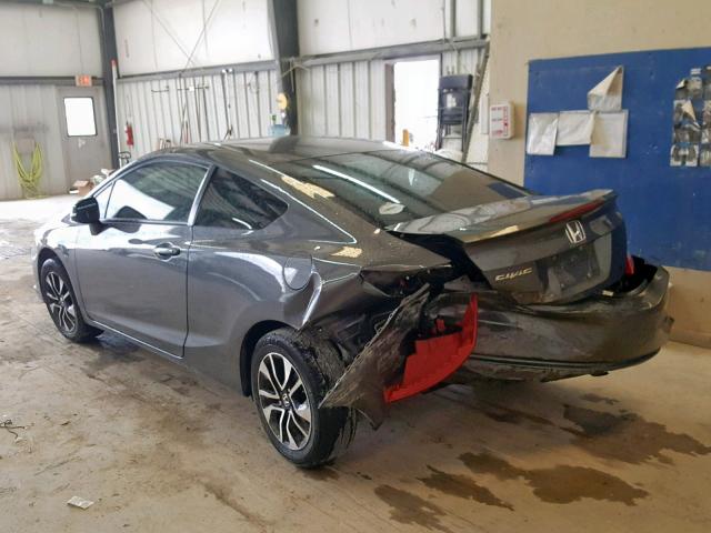 2HGFG3B09DH518681 - 2013 HONDA CIVIC EXL GRAY photo 3