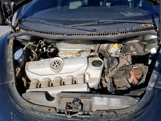 3VWPW31C28M522013 - 2008 VOLKSWAGEN NEW BEETLE შავი ფოტო 7