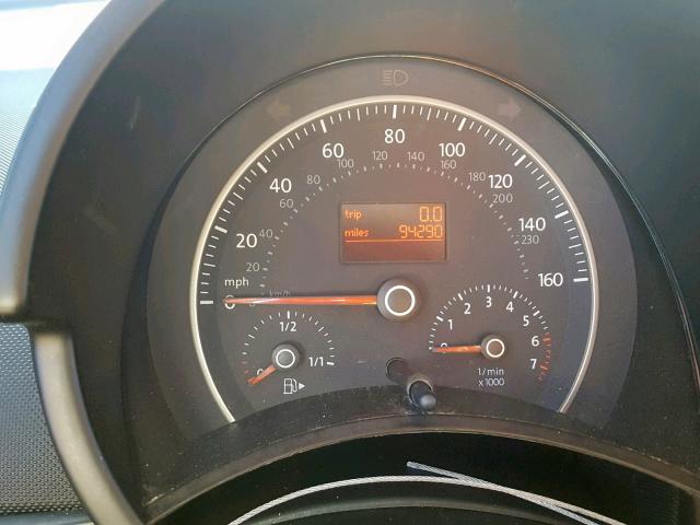 3VWPW31C28M522013 - 2008 VOLKSWAGEN NEW BEETLE შავი ფოტო 8