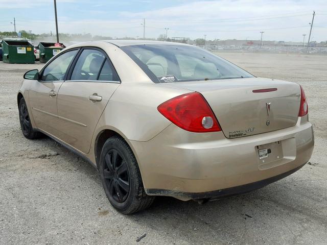 1G2ZF58B474143002 - 2007 PONTIAC G6 VALUE L GOLD photo 3