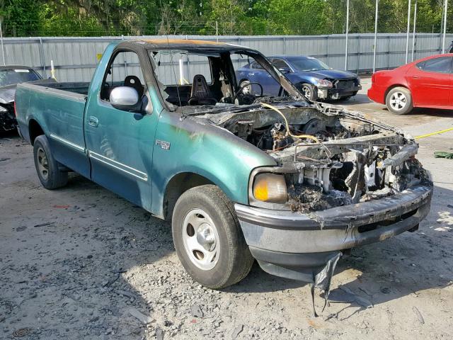 1FTDF17W7VND40188 - 1997 FORD F150 GREEN photo 1