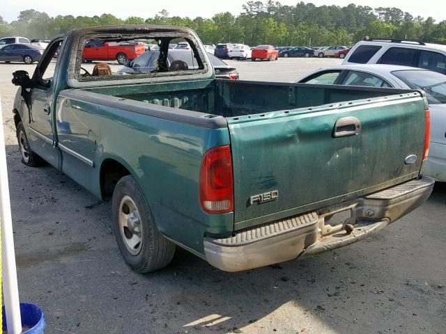 1FTDF17W7VND40188 - 1997 FORD F150 GREEN photo 3