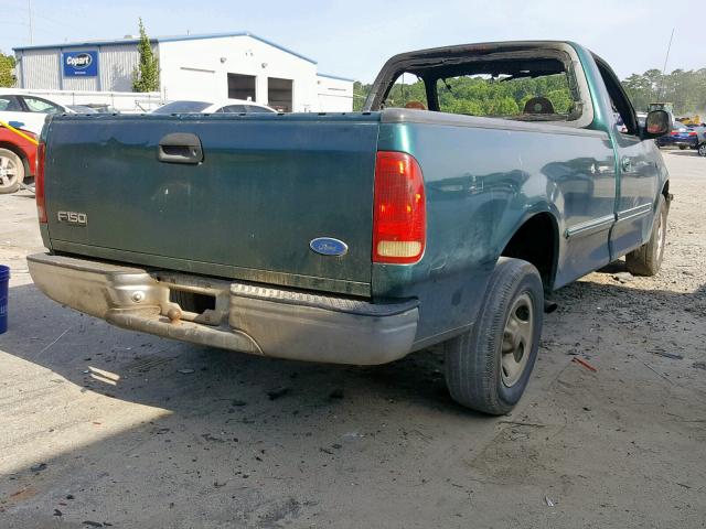 1FTDF17W7VND40188 - 1997 FORD F150 GREEN photo 4